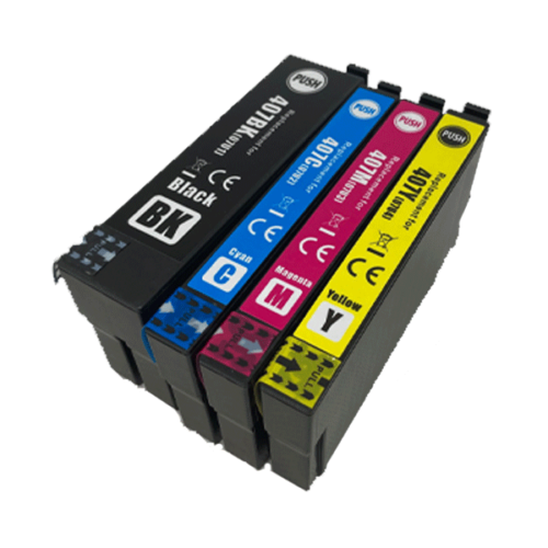 Epson Compatible 407 High Capacity Ink Cartridges Full Set (Black, Cyan, Magenta, Yellow)